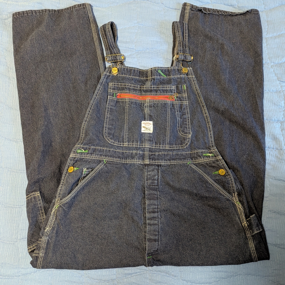 Pointer brand Men's Dark Blue Denim Overalls